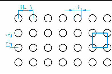 冲孔网板直排呈正方形